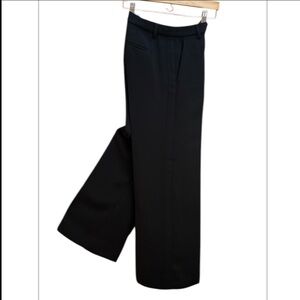 Vince Trousers Blk Mid Rise Straight Leg Tux Stripe same fabric as pants Size 4